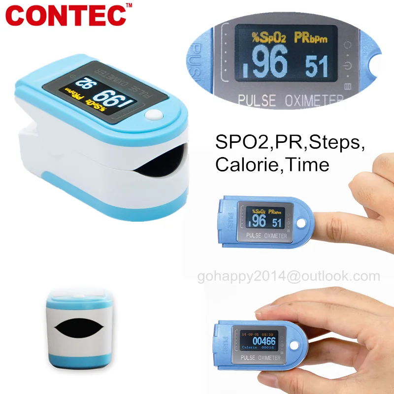 Contec CMS50D-BT OLED Finger Tip Pulse Oximeter Bluetooth APP Analysis SPO2 PR oxygen Monitor