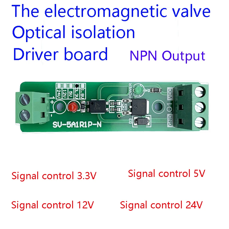 

1~8 Channel electromagnetic valve Optocoupler Isolation Module Relay Driver Board for PLC Control NPN Output 3.3V 5V 12V 24V