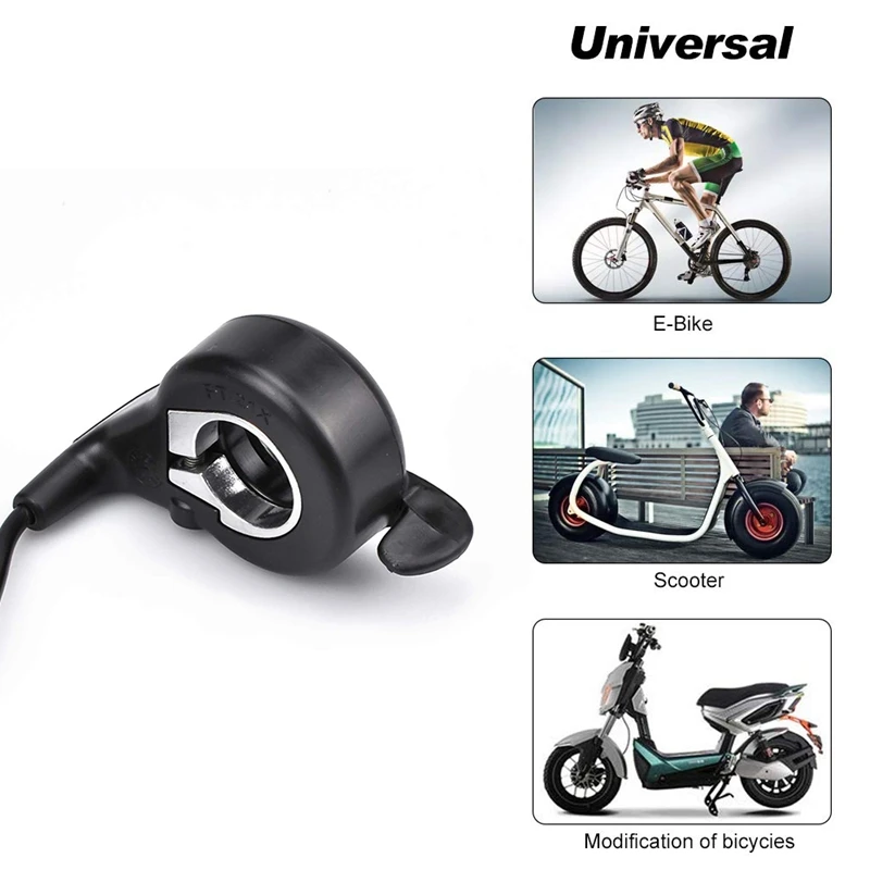 EBike Electric Bicycle Thumb Throttle, FT-21X Finger Throttle Accelerator, Speed Control for Ebike Pocket Razor Scooter Accessor