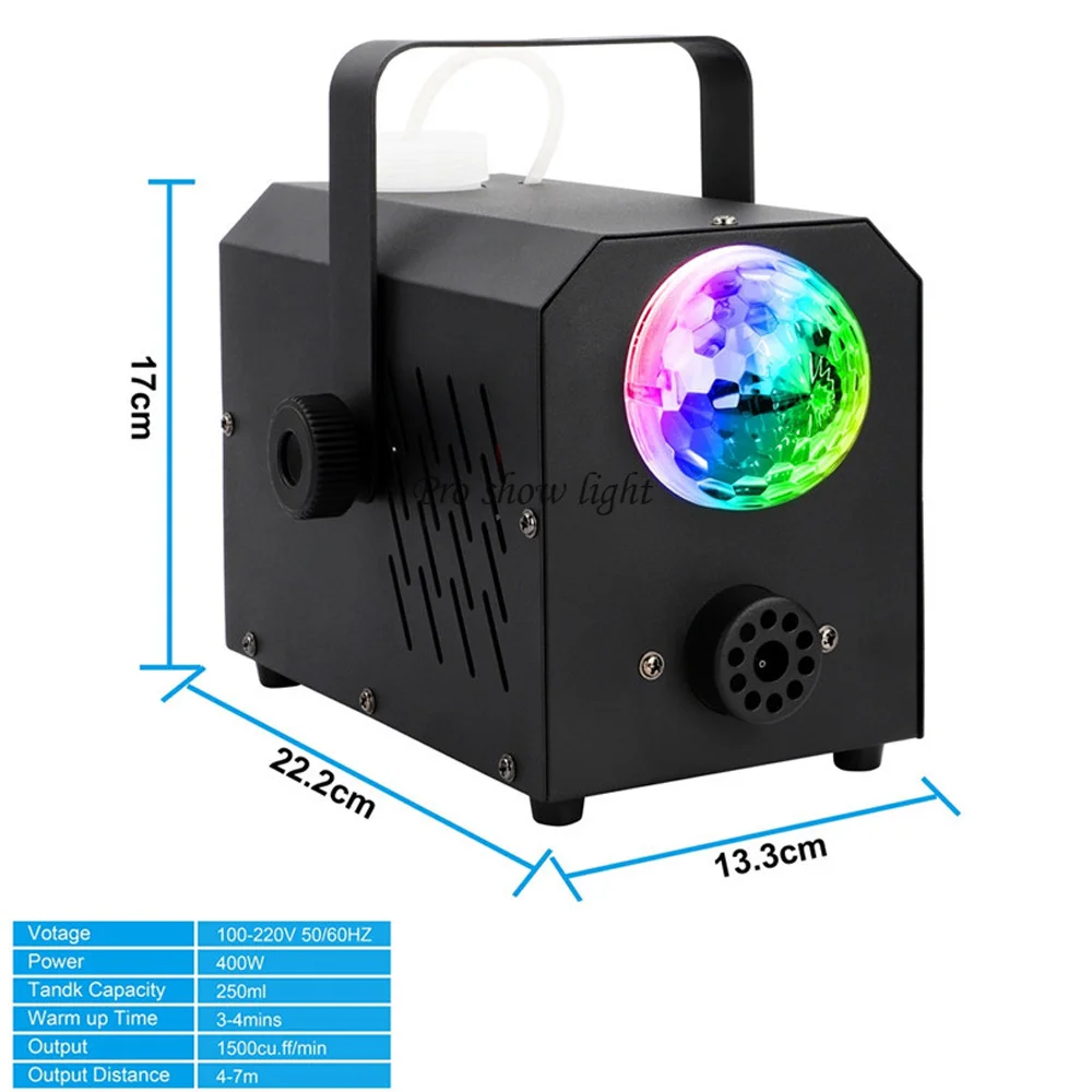 Волшебный шар, дискотека, дымовая машина, мини-пульт дистанционного управления/проводной пульт управления, эжектор, Dj-диско, Рождественская вечеринка, сцсветильник, 400 Вт, противотуманная машина
