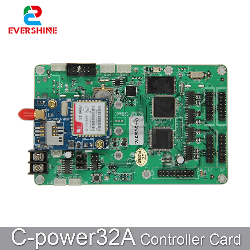 Lumen Full Color Control Card C-power32A Has Most Powerful Function And High Cost-performance With GPRS Dual Frequency Module