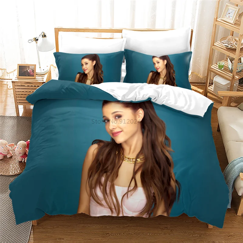 Home Textile Ariana Grande Singler Printed 3d Bedding Set Bed Linen Bedclothes Duvet Cover Set Pillowcase 2/3pcs Queen King Size