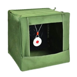 Slingshot Target Box Tactical Paintball Catapult Target Box 30x30cm Shooting Reinforced Anechoic Cloth Folding Recycling Box