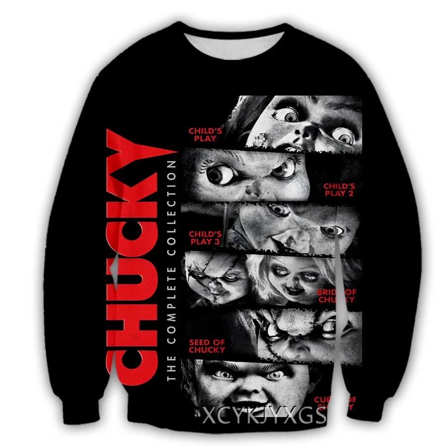 Horror Movie Chucky New Men/Women 3D Printed Clothing Casual Sport Streetwear Pullover S05