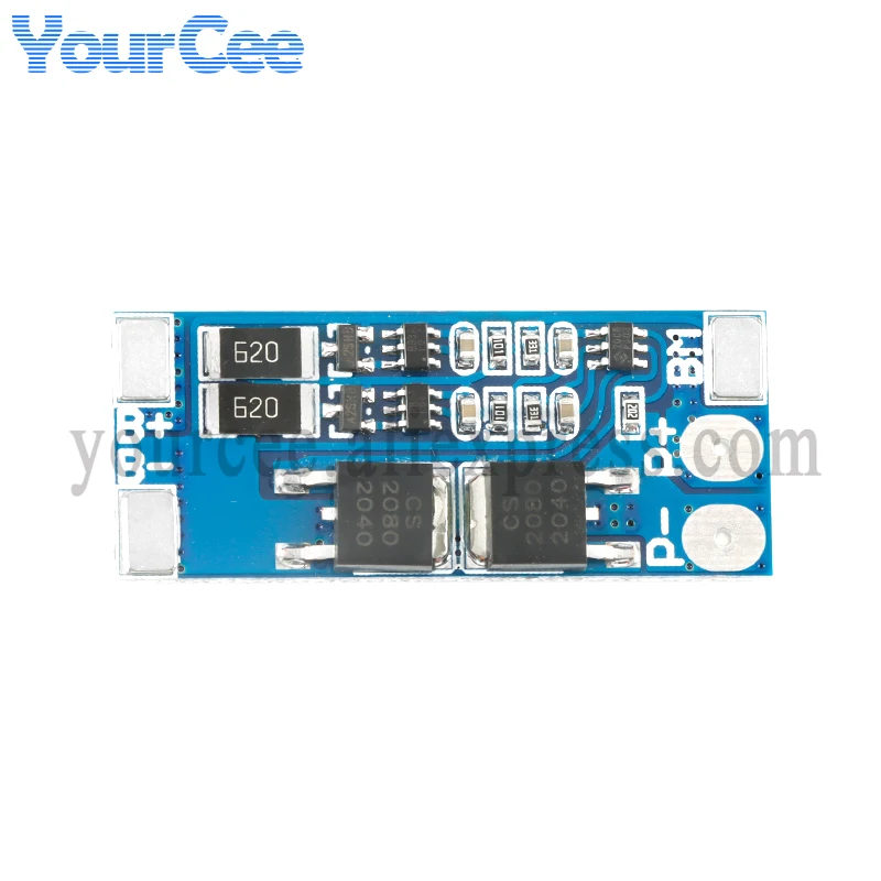 5pcs/1pc BMS 2S 8.4V 7.4V 8A 18650 Lithium Battery Charge Protection Board Equalizer Balanced BMS Charging PCB Module Overcharge