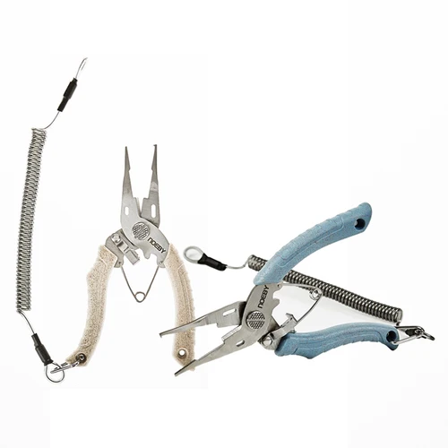 Imagen 2 del producto NOEBY-accesorios de pesca, Mini alicates, herramienta para un pequeño anillo deslizante de señuelos, alicates de pesca de acero inoxidable, Cortador de línea trenzada