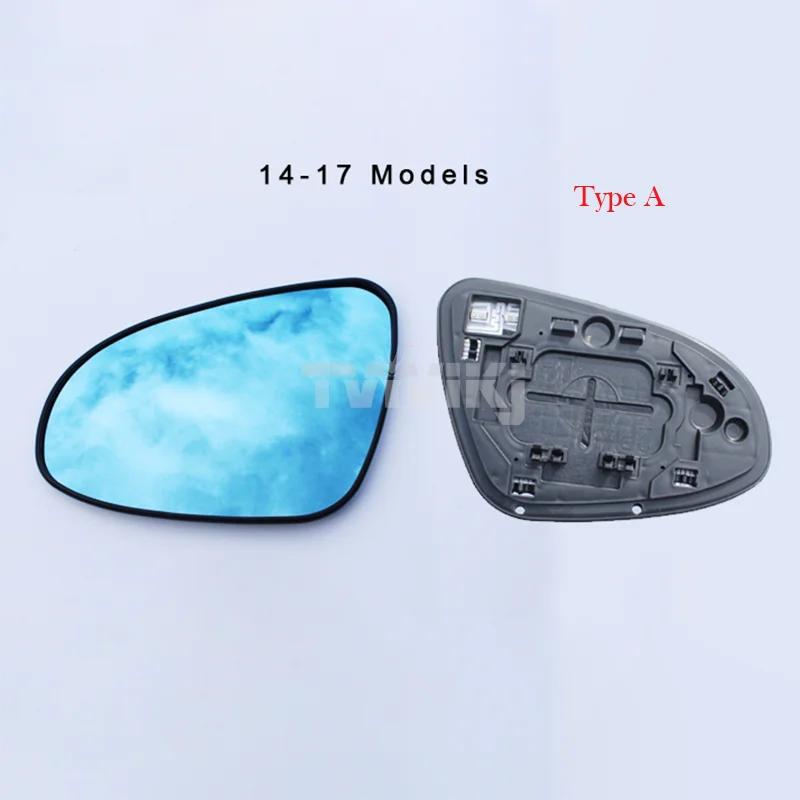 1 pair Side Rearview Mirror Blue Glass Lens For Toyota Corolla 2004-2021 four generation Wide View anti glare door mirror