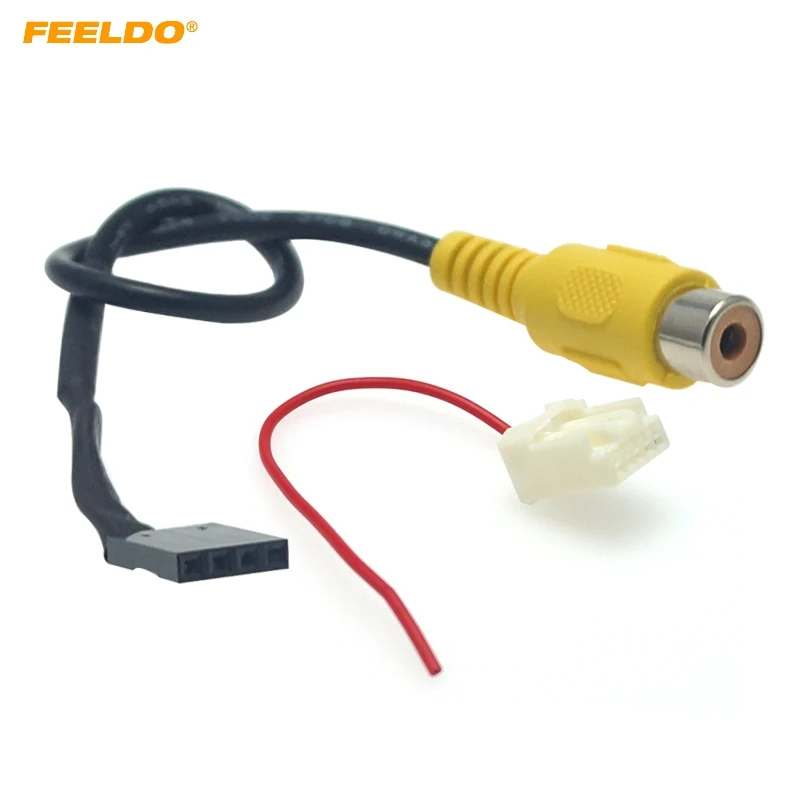 

FEELDO Car Rearview Camera Parking Video Plug RCA Reversing Cable Adapter For Toyota Camry 2006-2011 OEM Radio With Small Screen