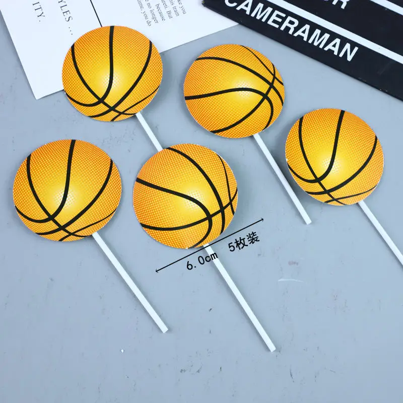 INS Fußball Happy Birthday Tortendekoration Basketball Acryl Cake Topper für Kindergeburtstag Tortendekoration Babyparty – Detail 7