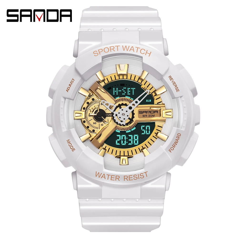 2020 Sanda Military Men\'s Watch Top Brand Luxury Waterproof Sport Wristwatch Fashion Quartz Clock Couple Relogio Masculino