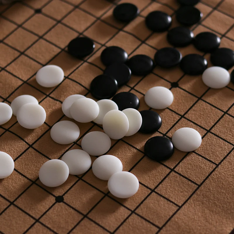 Hot Portable Cloth Bag 19 Line Standard On International Go Game Chess Set Suede Leather Board Game Melamine Pieces Weiqi Gomoku