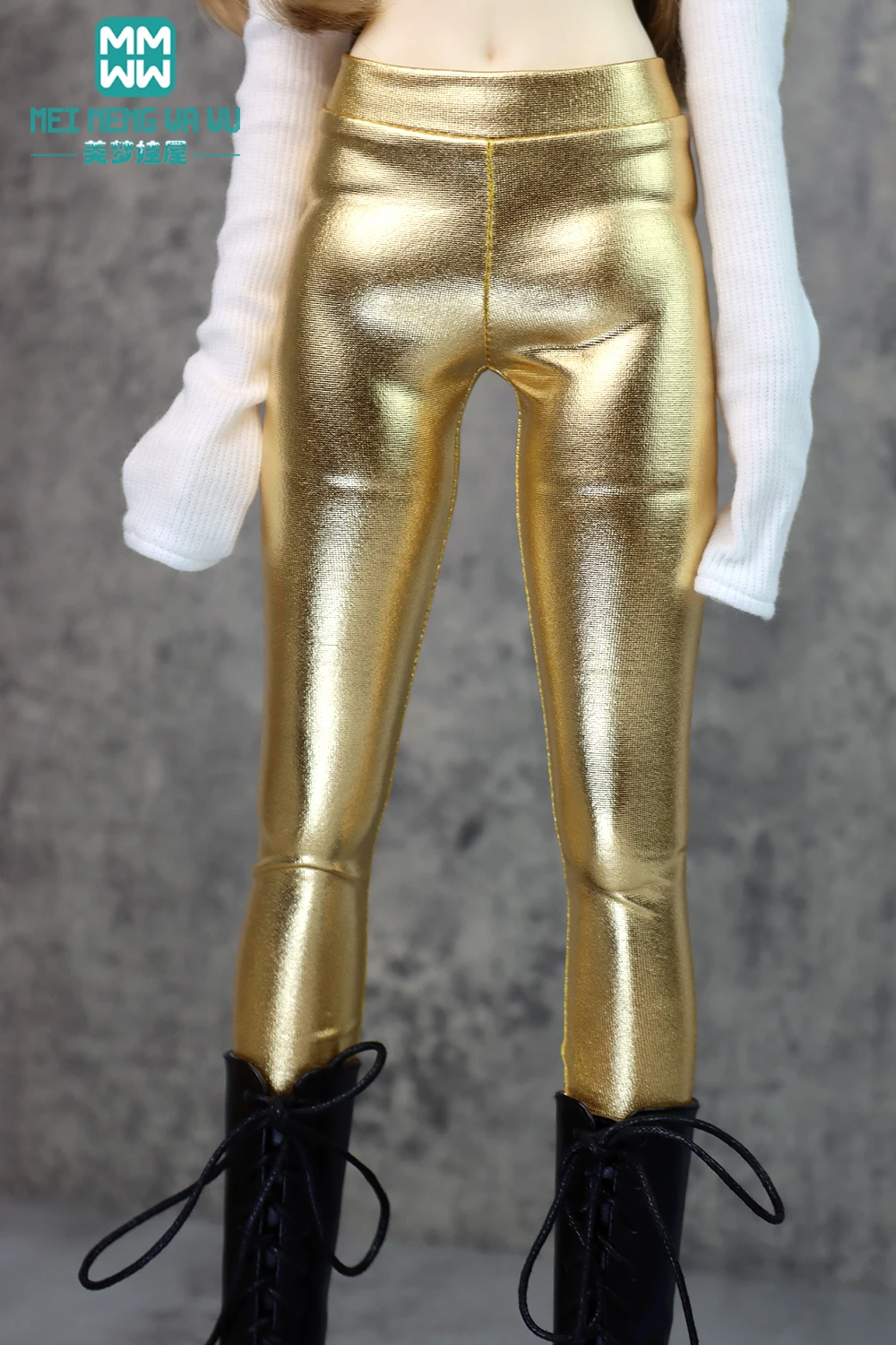 Fits 1/3 1/4 1/6 Uncle DD SD YOSD MYOU BJD Doll clothes Fashion Candy colors Slim Leather Pants