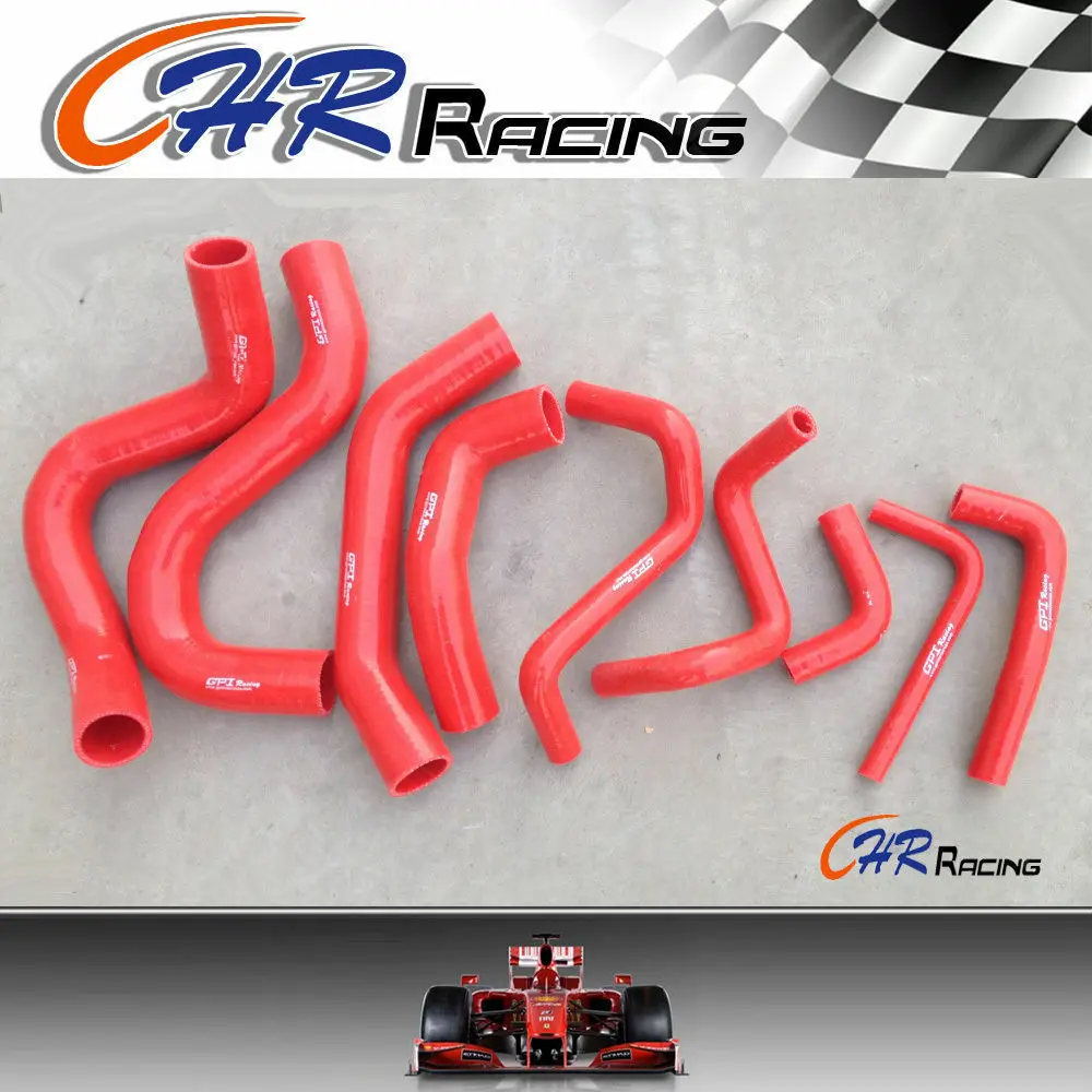 Silicone Radiator BLUE/RED Hose for Nissan Patrol Y60 GQ 2.8L RD28T Turbo Diesel 1994 1995 1996 1997