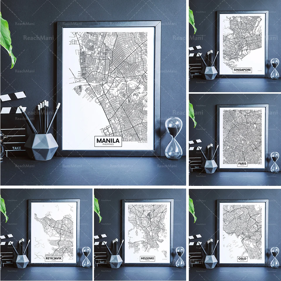 

Antwerp city Paris city, Stockholm city, Helsinki city, Reykjavik city map printing, city map poster, monochrome city map, Reykj