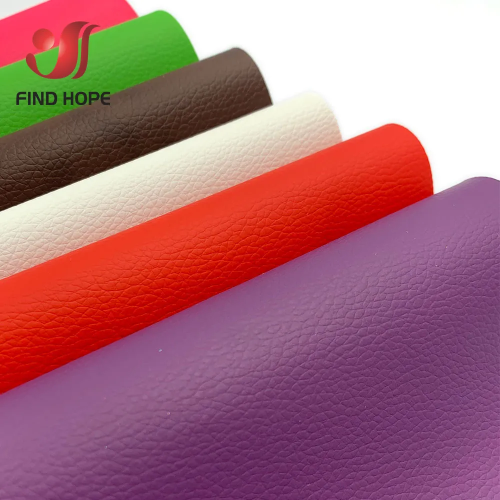 A4 Litchi PU Leatherette Faux Leather Fabric Synthetic For Sewing Bow Bag Brooches Sofa Car DIY Hademade Material 20X30CM Sheets