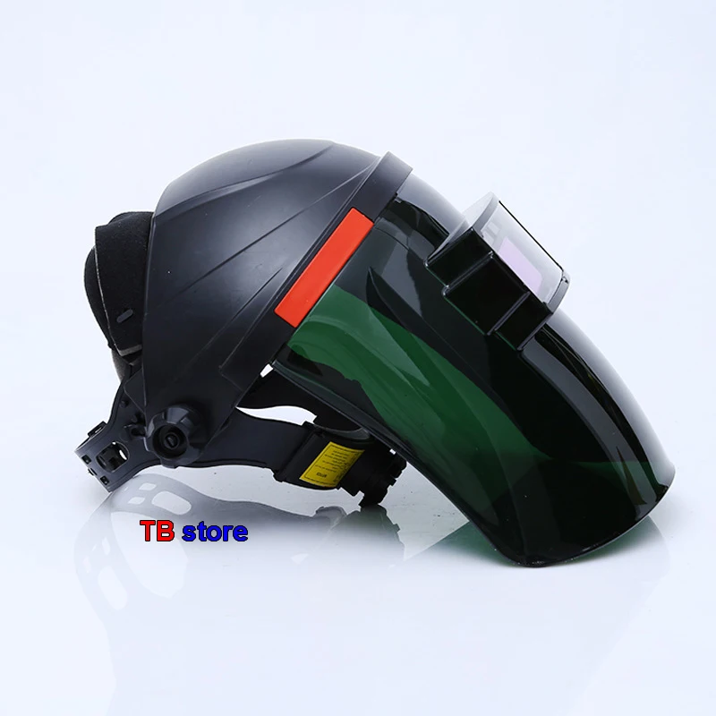 Full view Automatic dimming Welding mask 3.0 dark green PC panel Welding mask Electric welding gas cutting Protective mask
