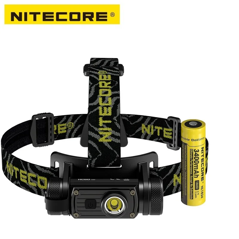 

NITECORE HC60 V2 1200 Lumens USB-C Rechargeable Headlamp with 3400mAh 18650 Battery