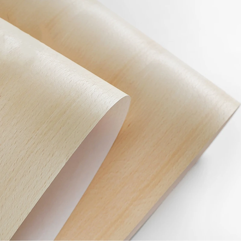 

Natural Beech Wood Veneer about 60x250cm 0.25mm Thick Backing Kraft Paper Q/C for DIY Furniture Woodworking Home Decor