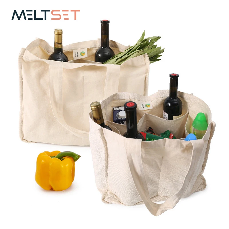 

Portable Canvas Shopping Bag Folding Reusable Grocery Bag Fruit Vegetable Storage Bags for Supermarket Women Cotton Shoulder Bag