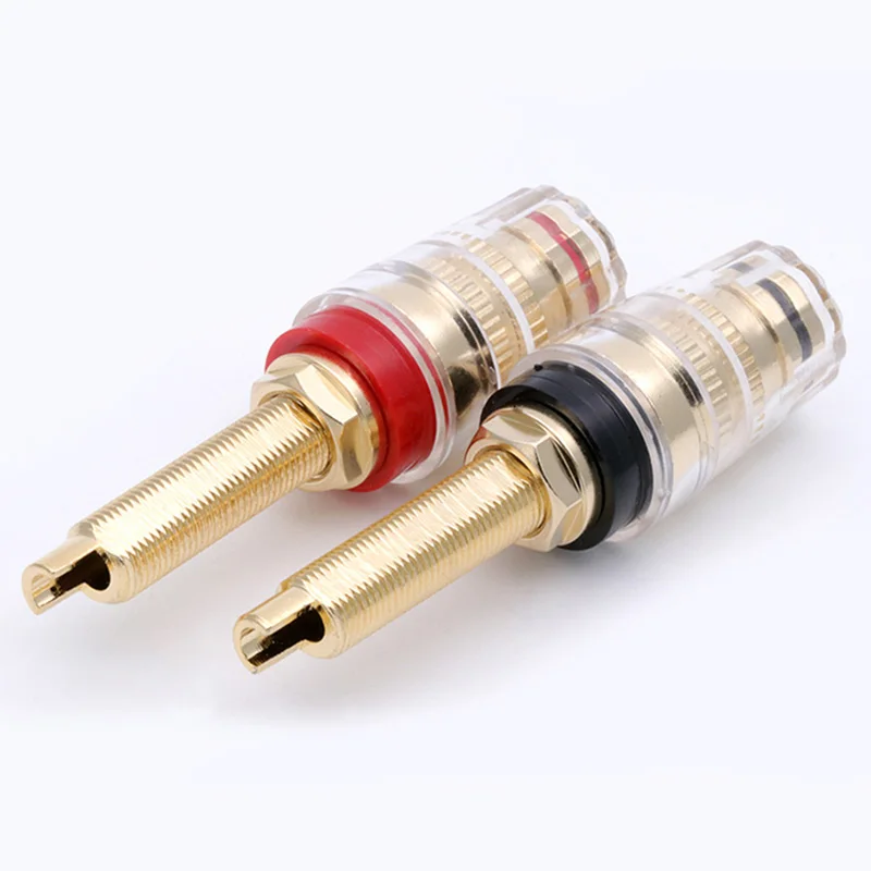 1 para mosiądz zacisk HIFI złącze zaciskowe, 19MM zacisk głośnik HIFI wzmacniacz wtyk Audio mecz 4mm wtyczka bananowa