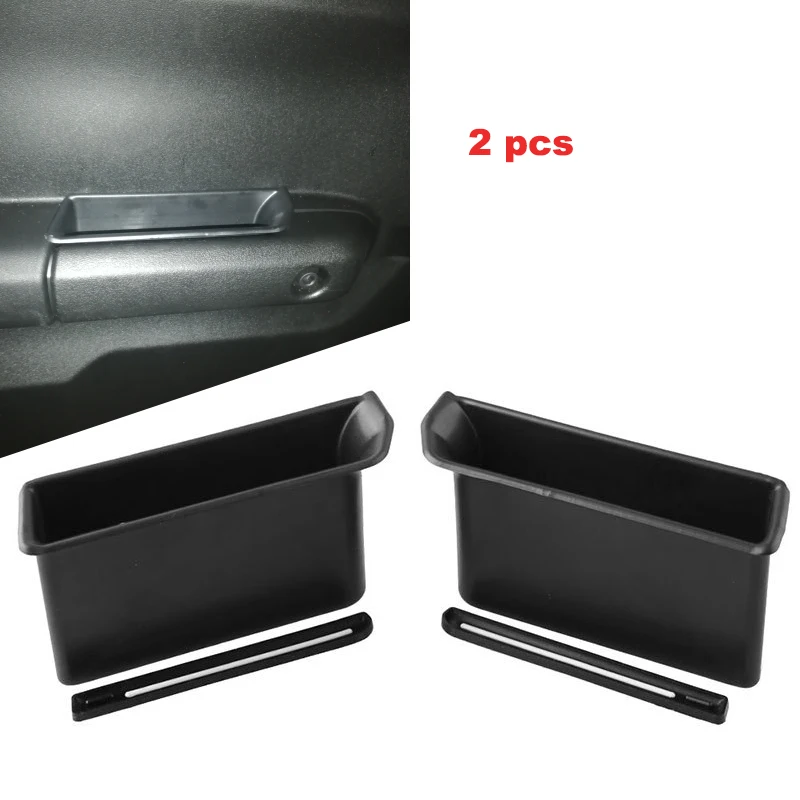 

New For Suzuki Jimny 2019 2020 Armrest Container Door Storage Box Handle Pocket 2pcs Environmental protection