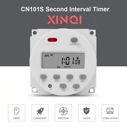 12V 24V 110V 220V Digital Timer Switch 7 Days Weekly Programmable Time Relay Programmer Built-in Rechargeable Battery