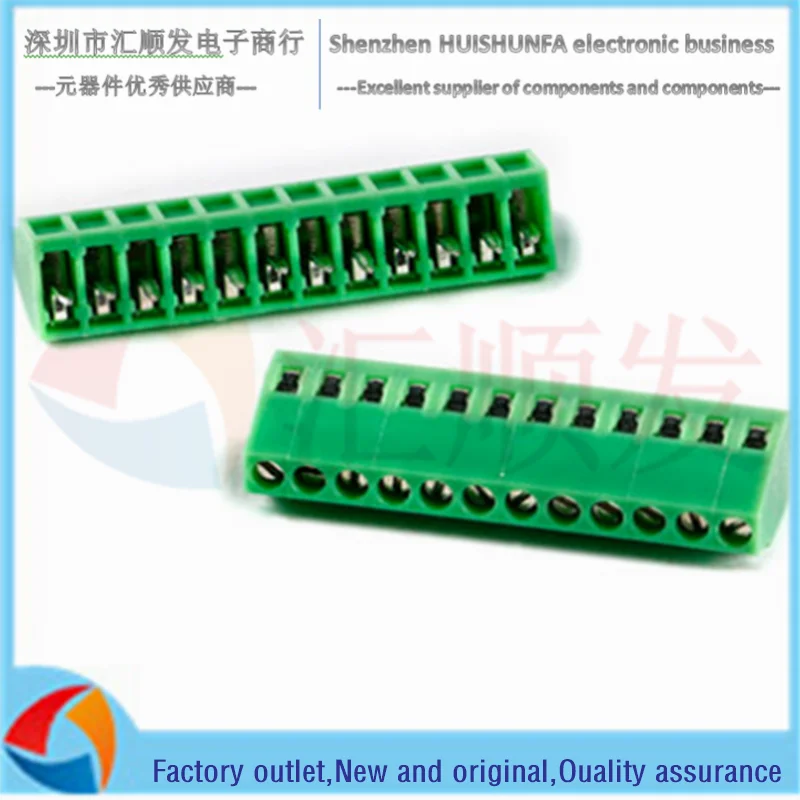 KF128-2.54 في خط 150 فولت/6A 2.54 مللي متر الملعب المسمار نوع محطة PCB