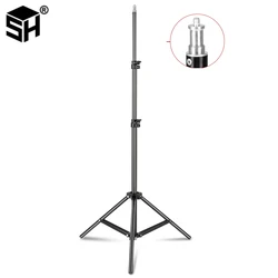 Trípode de luz con cabeza de tornillo 1/4, soporte para teléfono móvil, palo de Selfie ajustable para Flashes de estudio fotográfico, Softbox fotográfico