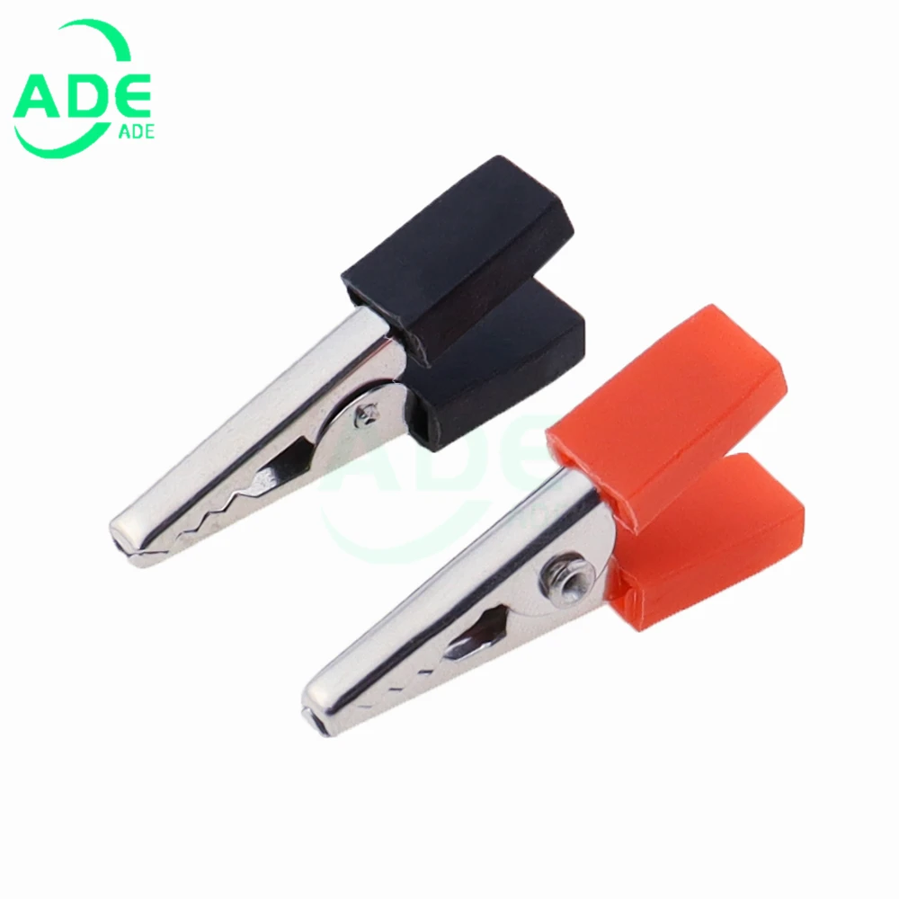 Red Black Alligator Clips Crocodile Terminal Test Electrical Battery Crocodile Clamp 35mm