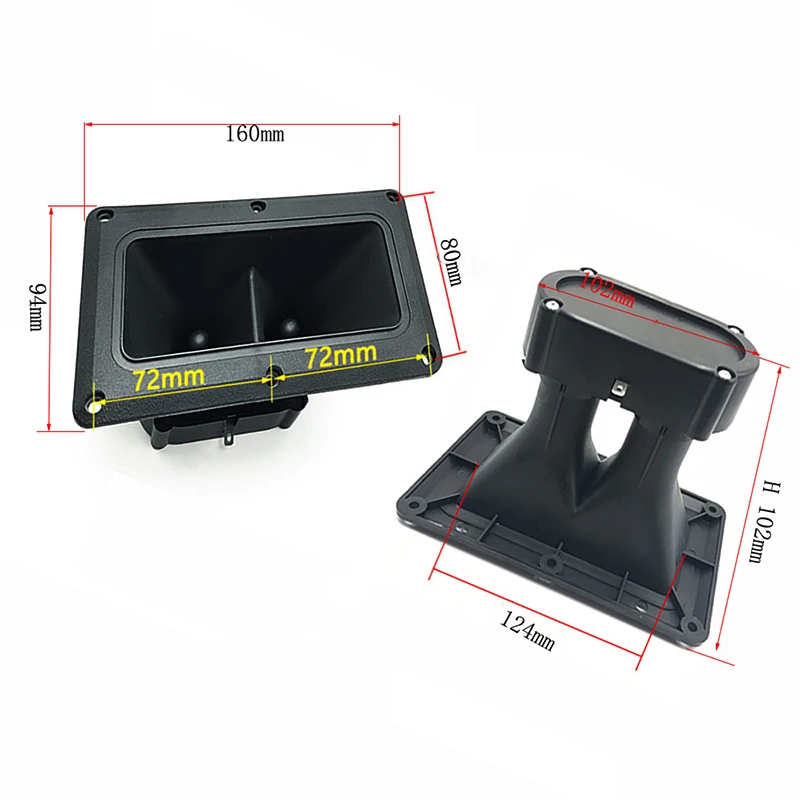 150W 6 Inch Dual Piëzo Tweeters Buzzer Treble Piezo Rijden High Power Vierkante Luidspreker Home Theater Diy