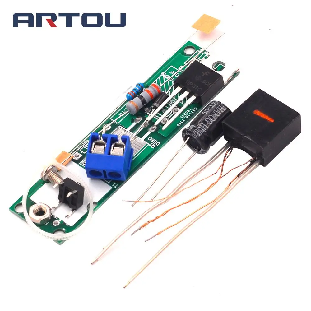 HV-1 High Voltage Igniter DIY Kit Arc Ignition Parts DIY Kit Arc Generator Arc Cigarette Igniter Module PCB Board DC 3-5V