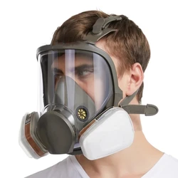 6800 Full Face Mask17/15/9/3in1 Gas Mask Industrial Spray Paint Chemical Formaldehyde Organic Acid Gas Polishing Dust Mask