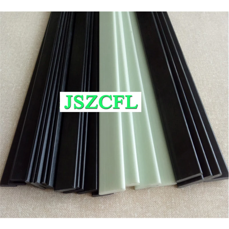 2pcグラスファイバーspuareストリップ4X7 4X15 4X20 4.7X15。5 5X12 5X25 5X30 5.2X35 6X30MM黒ガラス繊維シート長さ500ミリメートル