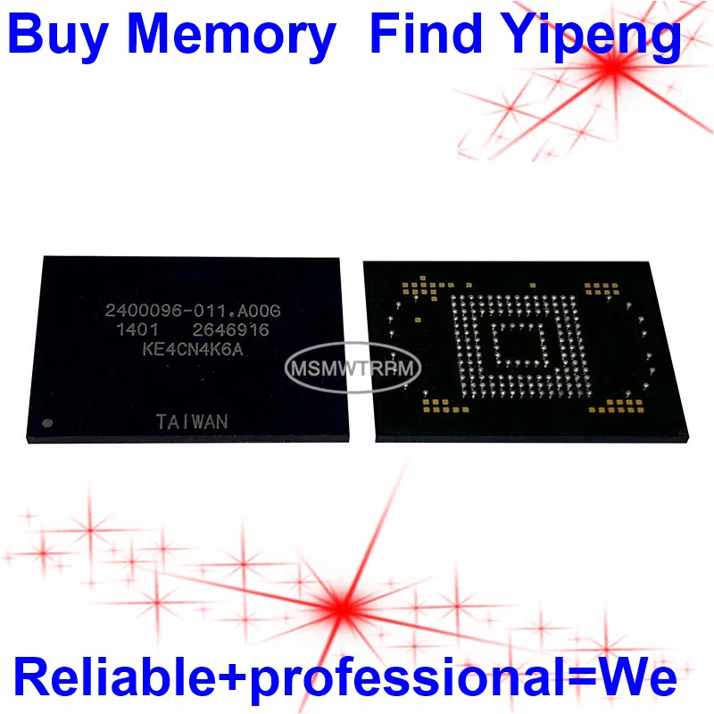 

KE4CN4K6A BGA169Ball EMMC 16GB Mobilephone Memory New Original and Second-hand Soldered Balls Tested OK