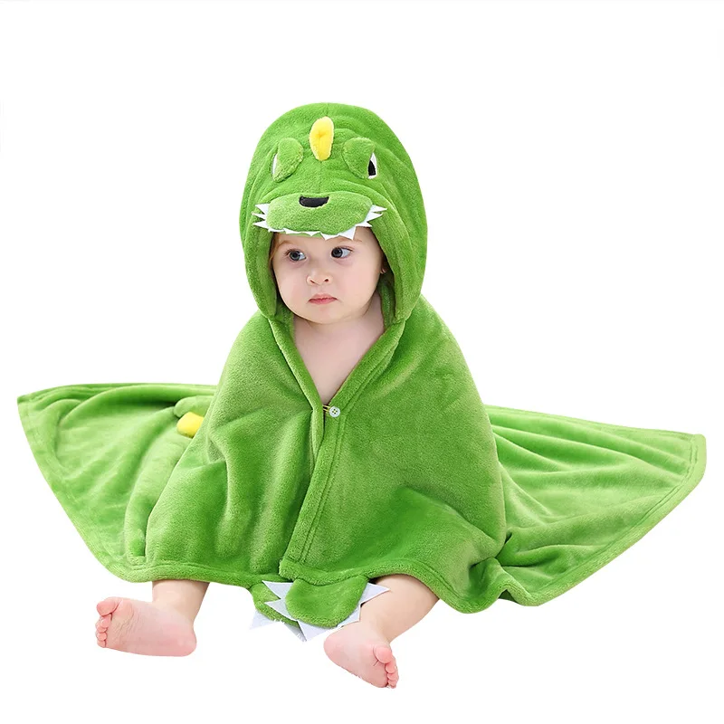 

Baby Animal Cosplay Costume Cloak Cartoon Hooded Infant Bathrobe Dinosaur Pig Blanket Warm Sleeping Clothes Summer