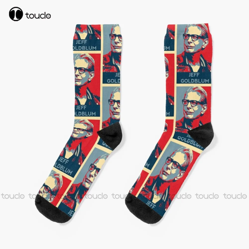 

Jeff Goldblum Face Hope Pattern Socks Red Soccer Socks Youth Thanksgiving Christmas New Year Gift Unisex Adult Teen Youth Socks