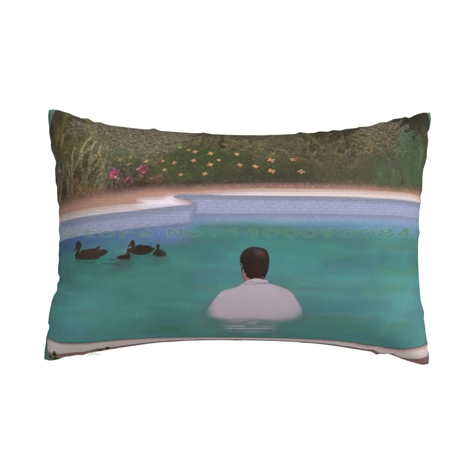 

Him , With Those Ducks.. Pillow Case 20x30 50*75 Sofa Bedroom Melancholia The Sad Clown Newspaper Tony Sopranos Ducks Panic