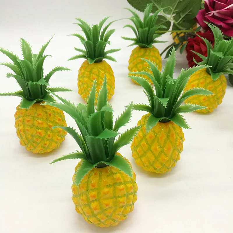 1 Pcs Artifical Pineapple Decoration Colorful Light Weight 5.5*11cm Photographic Prop For Home Decoration Accessories