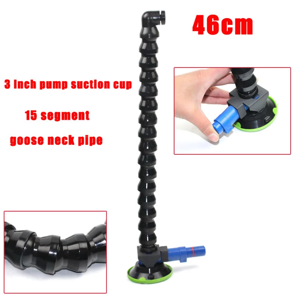 PDR King Tools 3inch Pump Suction Cup with goose neck pipe lamp stand for car dent repair light car dent repair lamp tools