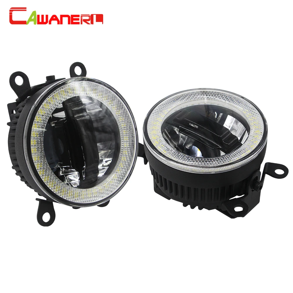 

Cawanerl For Citroen Jumpy Box 2010 2011 2012 2013 2014 2015 Car LED Fog Light DRL Daytime Running Lamp Angel Eye Bulb 12V