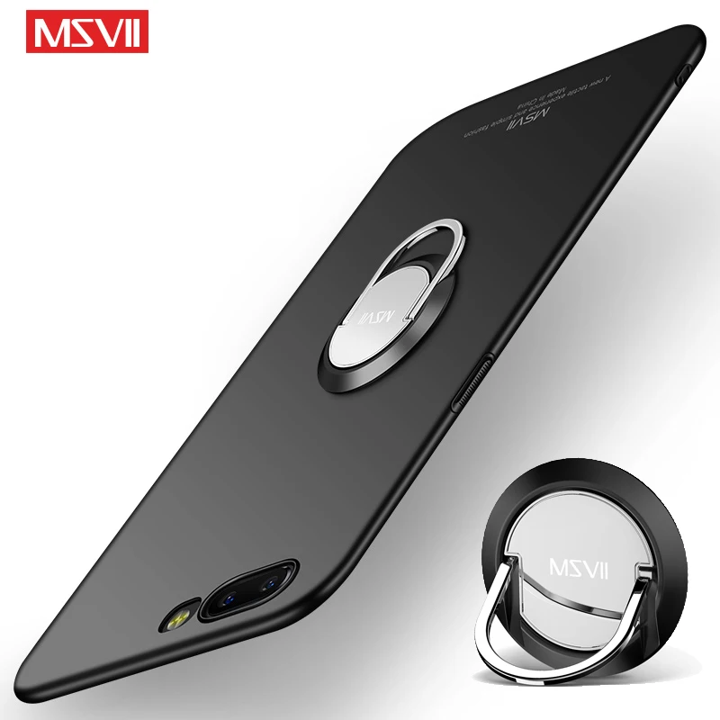 For Oneplus 5 5T Case Cover Msvii Finger Ring Slim Skin Coque One plus 5T Case Metal Car Magnetic Holder Cover Oneplus5 Cases