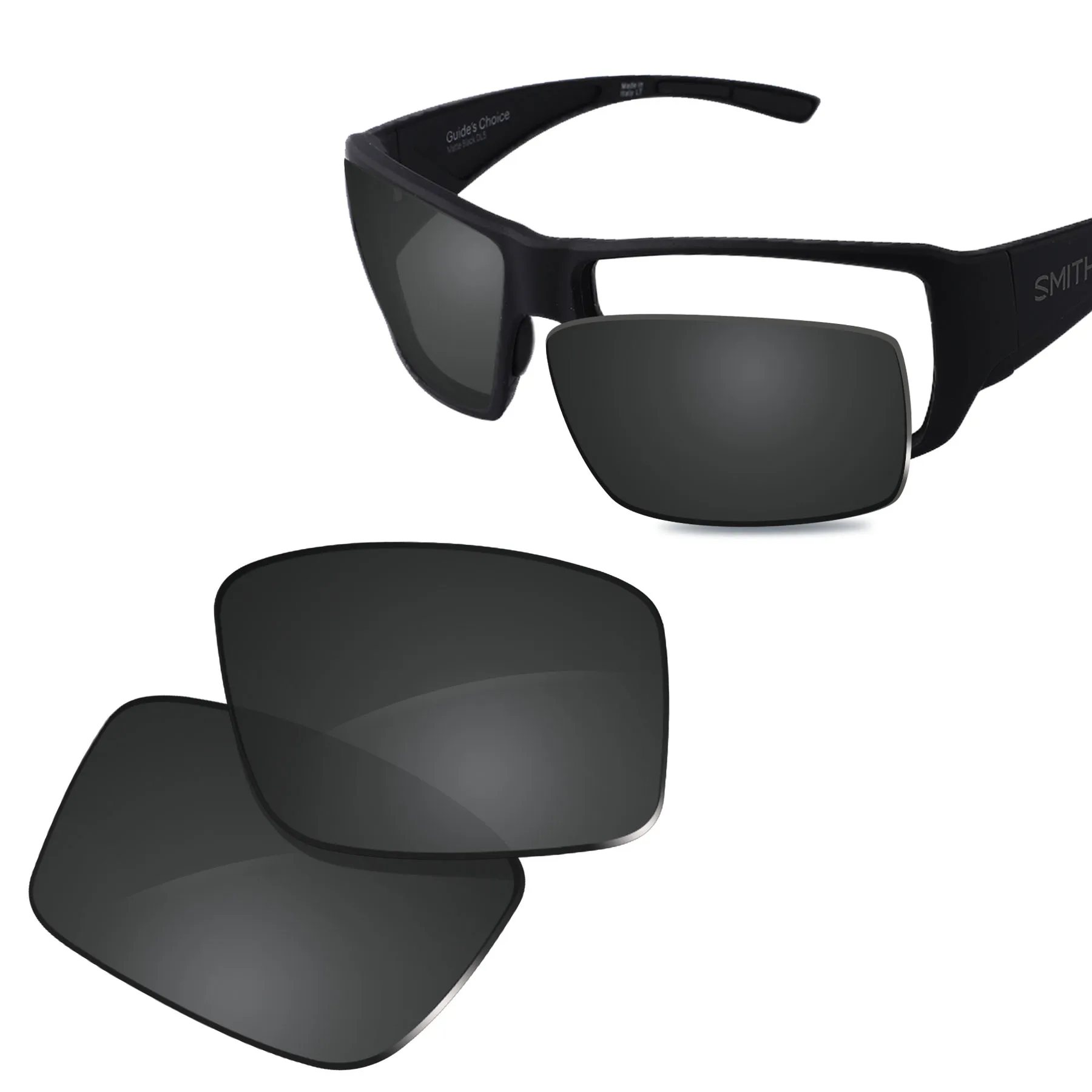 

Glintbay New Performance Polarized Replacement Lenses for Smith Guide's Choice Sunglasses - Multiple Colors