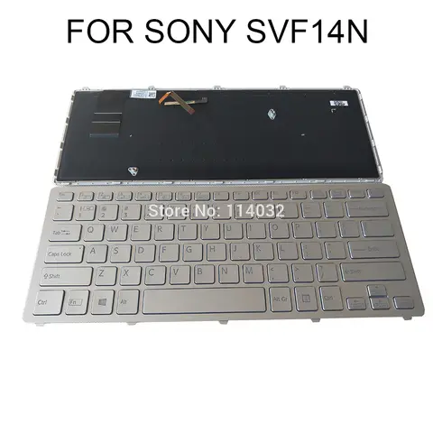 US UK RU Russian Keyboard Backlit For SONY Vaio SVF14 SVF14N SVF14N11CXB SVF14N13CXS English Backlight Keyboards New 14926402USX