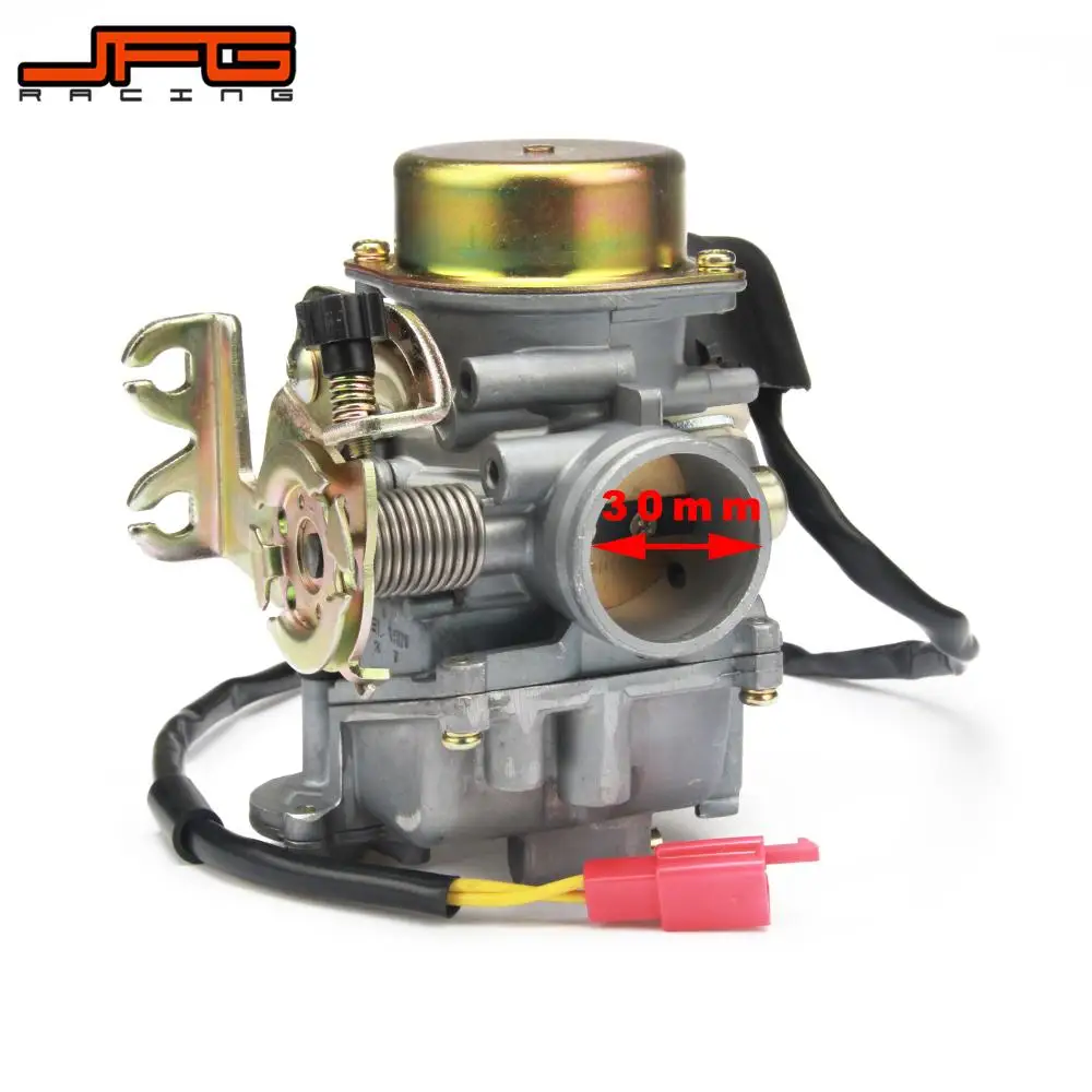 Motorcycle CVK30 CVK 30MM Carburetor Carb Replacement For Keihin Scooters ATV GY6 150-250CC TANK 260 Scooter Street Bike