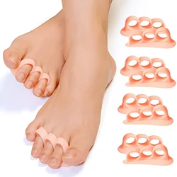 2pcs Silicone Gel Hammer Toe Correction Spacer Overlapping Toes Separators Curled Toe Straightener Adjuster Feet Foot Care Tool