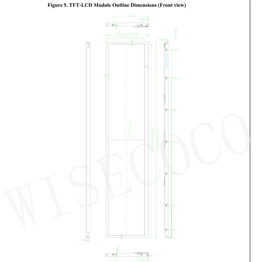 Imagem -05 - Wisecoco-tela Lcd para Publicidade Prateleira Supermercado Barra Esticada 24 Display Dv240fbm-nb0 1920x360 Controller Board