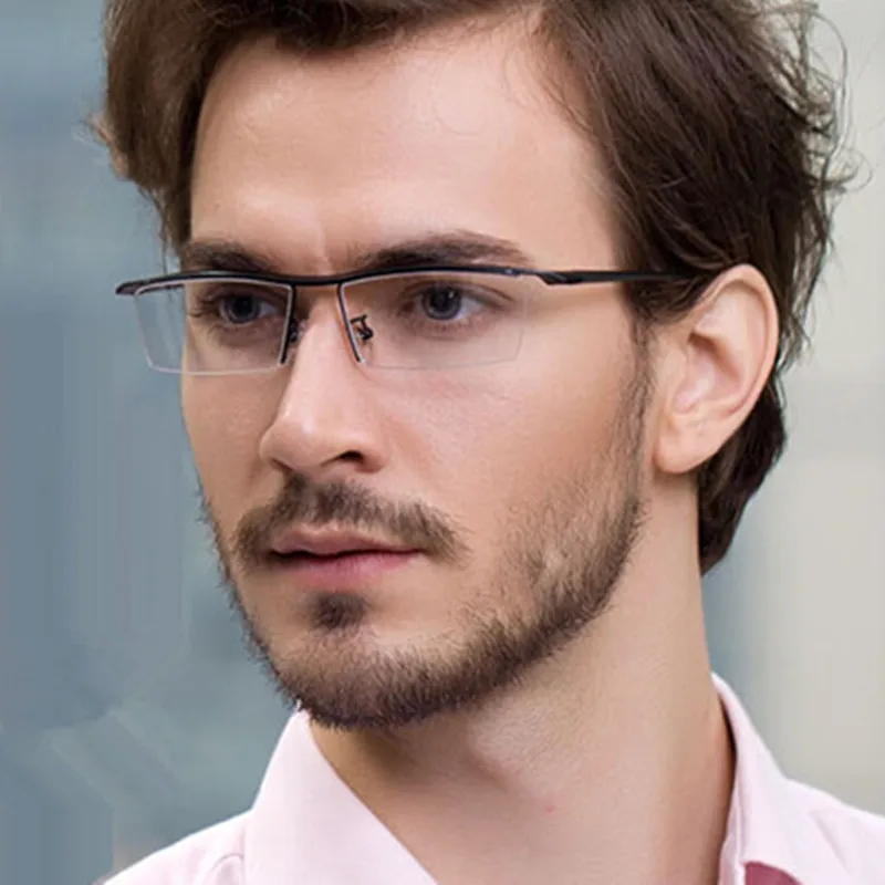 New Titanium TR90 Fahion Reading Glasses Half Rimless Men Women +50 +75 +100 +125 +150 +175 +200 +250 +3 +350 +375 +4 +425 +450