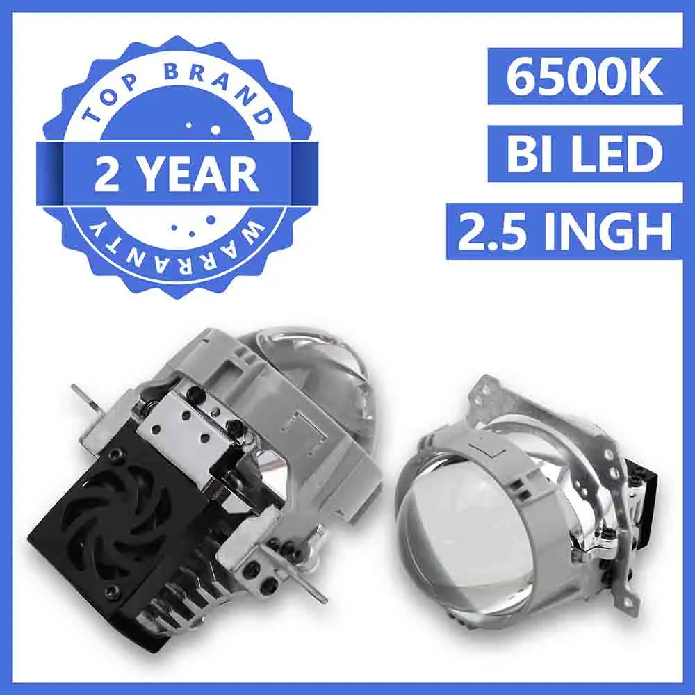 

New Arrival 2.5inch 40W 6000k Car Bi LED Projector Lense Headlight Auto LED Projector Headlamp Car Light DIY Accessories