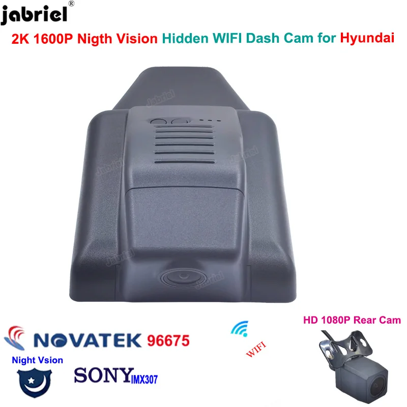 

For Hyundai Sonata dn8 for Hyundai Lafesta 2020 2021 Auto Wifi 2K 1600P Car Dvr Dash Cam Camera 24-Hour Paking Monitoring