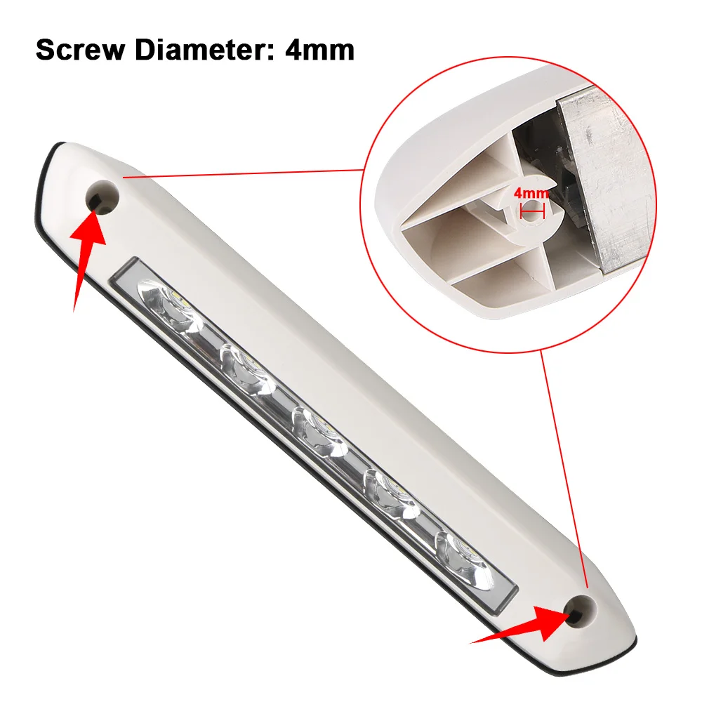 LED Awning Porch Light Caravan Interior Wall Lamps 12V/24V Caravan Accessories RV Van Trailer Exterior Lamp Light Bar